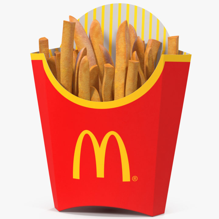 French Fries McDonalds 3D model 3D Model