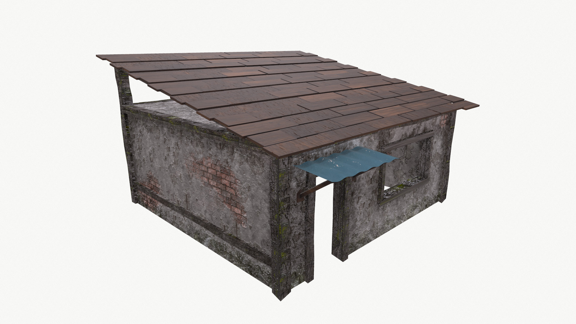 Abandoned House 3D model 3D Model
