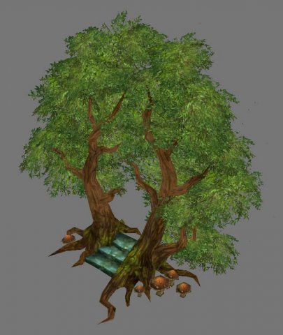 Game Model Arena – Tree City Portal 01 3D Model