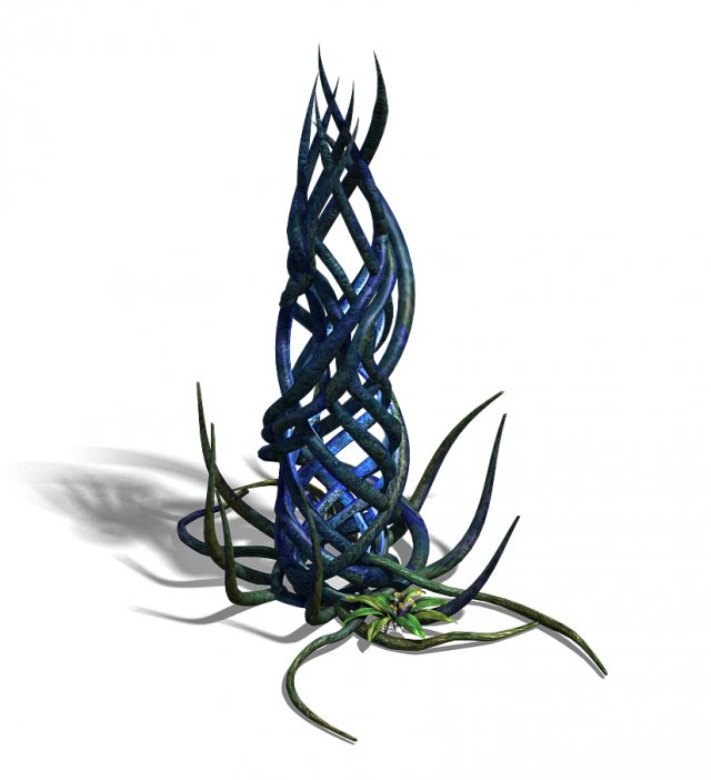 Elven Forest – Supernatural Flowers 03 3D Model