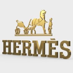 Hermes logo 3D Model