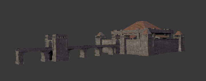 3D Highly Detailed Medieval Castle