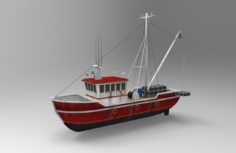 fishing boat 3D 3D Model