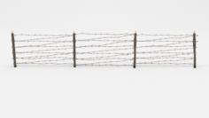 Barb Wire Obstacle 7 3D Model