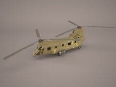 CH-47 Chinook Helicopter 3D Model