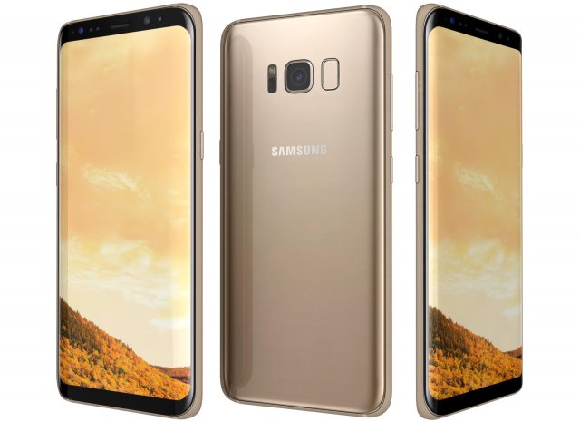 Samsung Galaxy S8 Maple Gold 3D Model