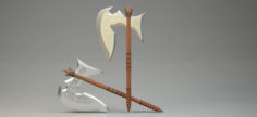 3D 3D Spear Model Higth Poly Clear Model 3D print model 3D Model