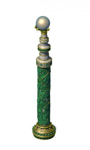 Wonderful fantasy – decorative pillars 02 3D Model