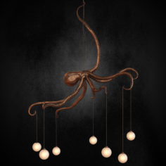 Octopus chandelier 3D Model