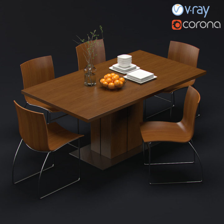 Cyclus Dining Set 3D Model