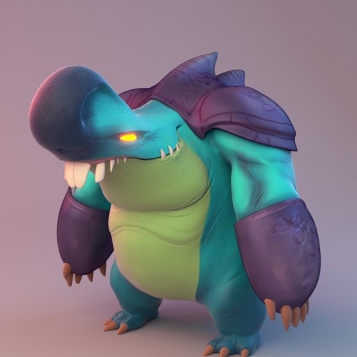 Monster Green Free 3D Model