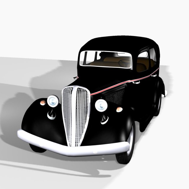 Soviet car M 1 Free 3D Model