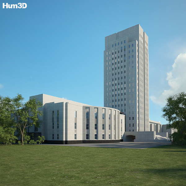 North Dakota State Capitol 3D Model