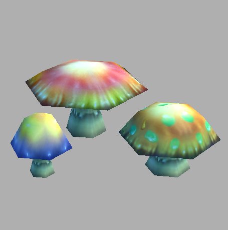 Game Model Arena – toadstool 01 3D Model