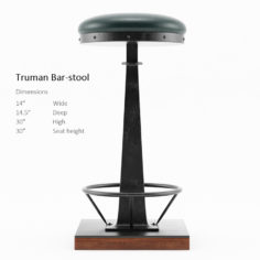 Truman Bar stool 3D 3D Model