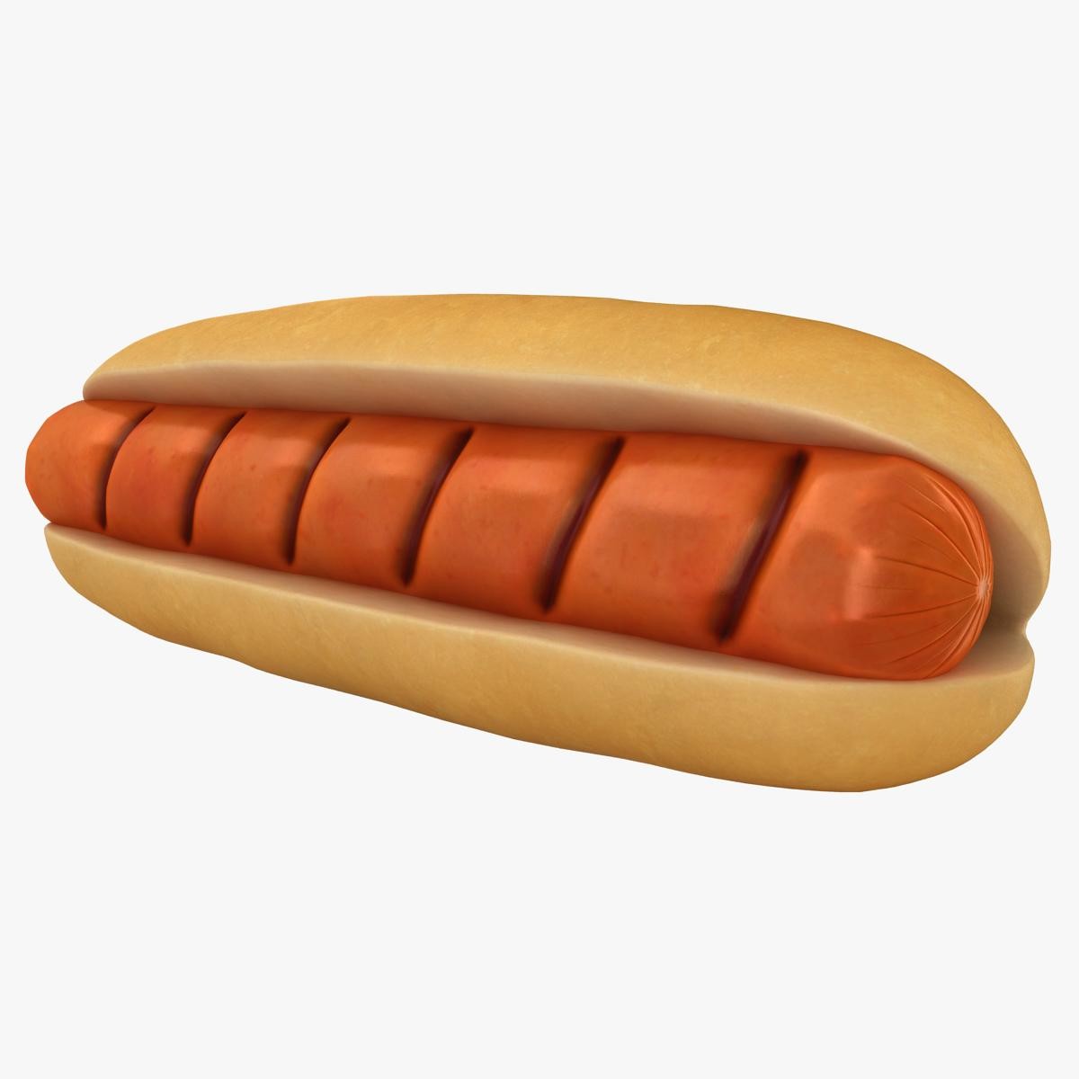Grill Hot Dog 3D Model