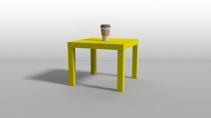 IKEA Lack – Side table (YELLOW) model 3D Model
