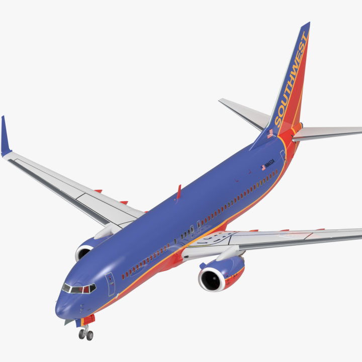 Boeing 737-800 Southwest Airlines 3D model 3D Model
