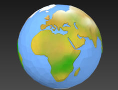 Low Poly Earth 3D model 3D Model
