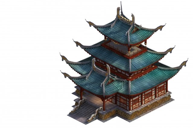 Game Model – Taoist comprehension scene – martial 3D Model