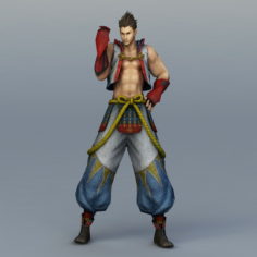 Young Guy Fighter 3d model