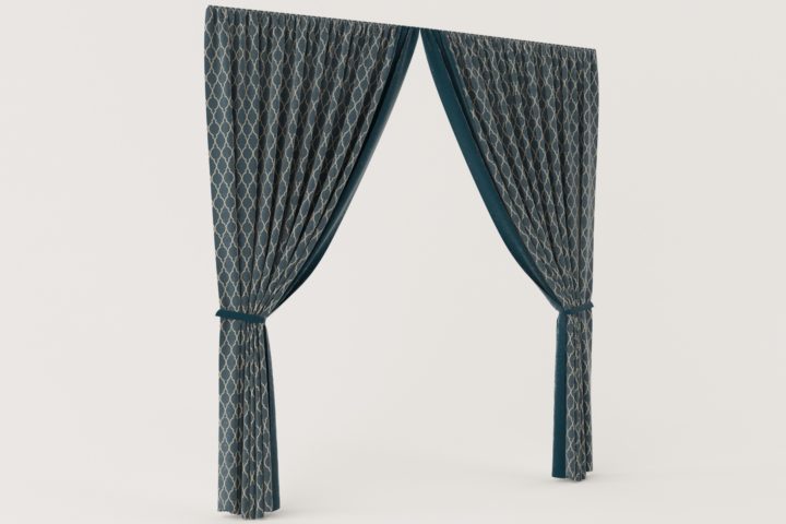 Velvet curtain 3D Model