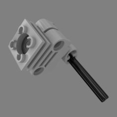 lego technic engine set 3D model 3D Model