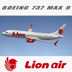 Boeing 737 MAX Lion Air 3D Model