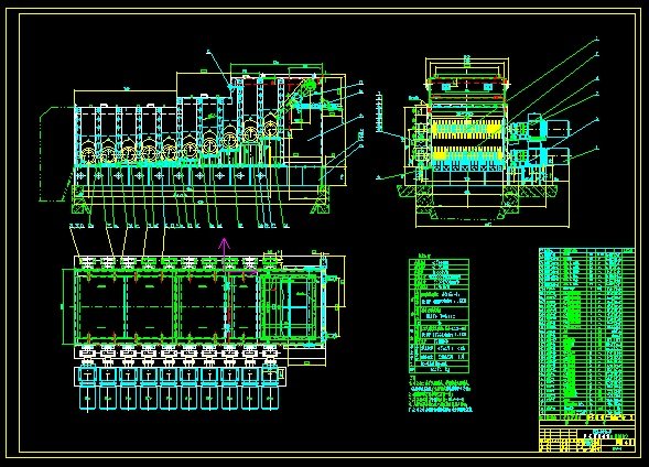 BRS-1410 Curved vibrating screen 2D drawing 3D Model