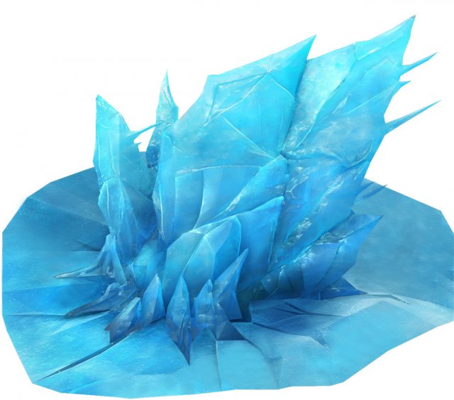 Game Model – snow – big blocks of ice 01 3D Model