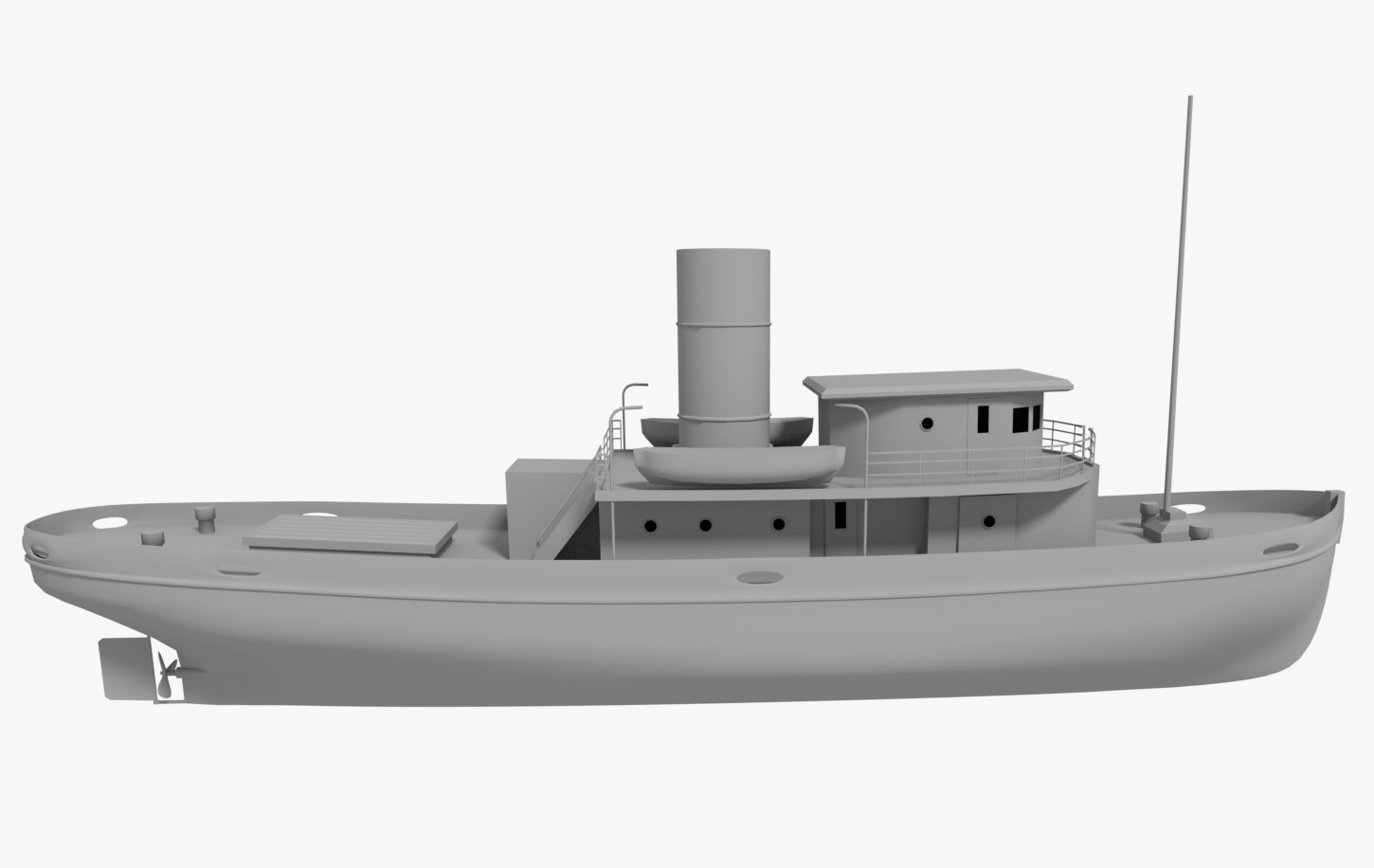 3D Small Boat 3D Model - 3DHunt.co