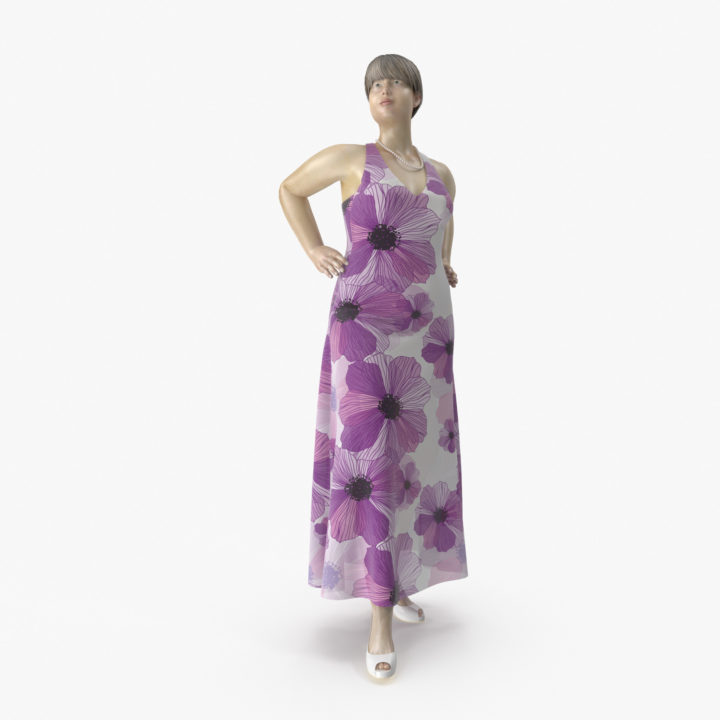 3D model Plus Size Mannequin 01 Pose 07 3D Model