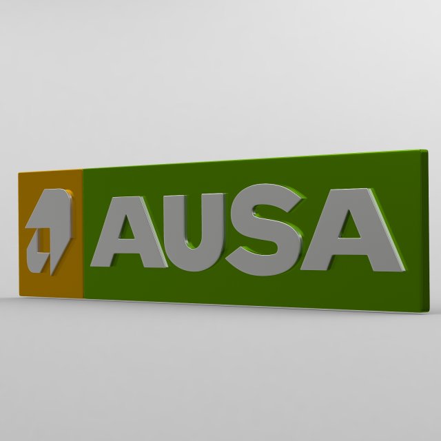 Ausa logo 3D Model