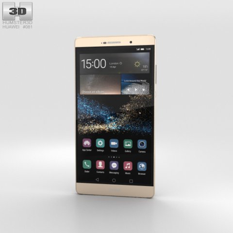 Huawei P8max Luxurious Gold 3D Model