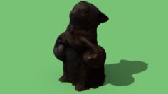 3D Rabbit Statue model 3D Model