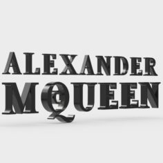 Alexander mcqueen logo 3D Model