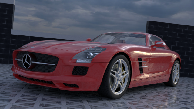 Mercedes-Benz SLS AMG 3D Model