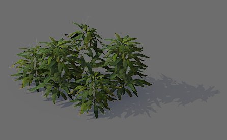 Game Model – Forest – Shrubs 04 3D Model