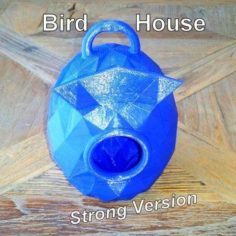 Lowpoly Bird house strong 3D Print Model