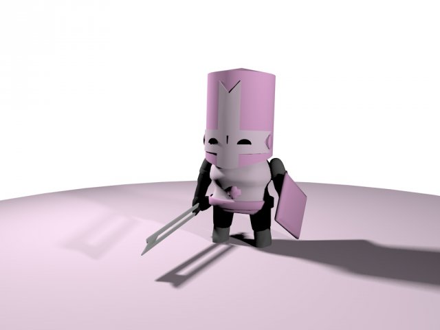 Medieval Pink mini Free 3D Model