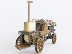 Patrick Stirling Steam Traction Engine 3D Model