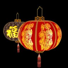 Chinese red lantern 3D model 3D Model