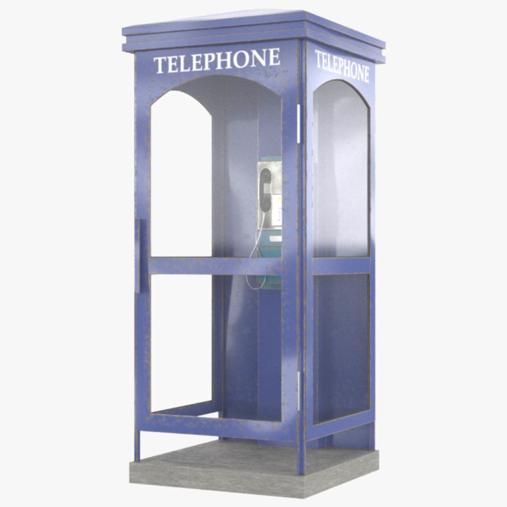 3D Telephone Box model 3D Model