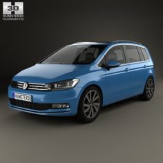 Volkswagen Touran 2015 3D Model
