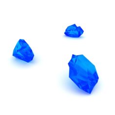 3D Blue Glass Shards Free 3D Model