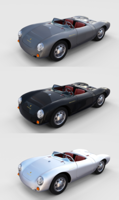 Porsche 550 Pack 3D Model