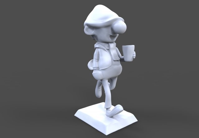 Andy Capp 3D Model