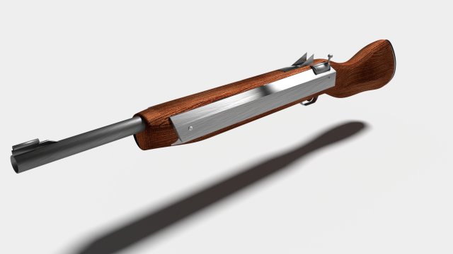 Simple Rifle 3D Model