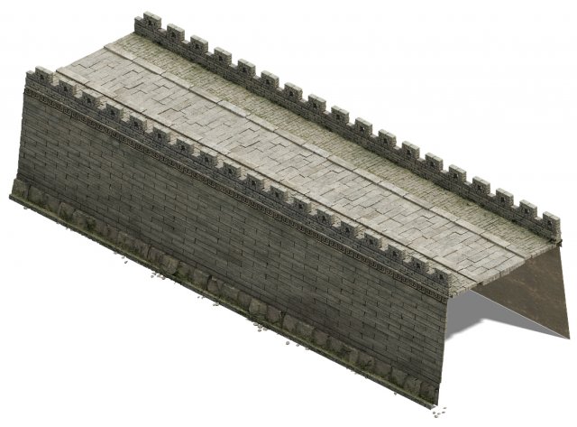 City Gate – City Wall – City Corner 03 3D Model