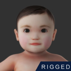 3D Baby Rigged 3D Model
